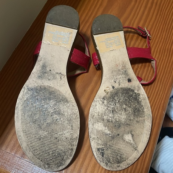 Calvin Klein Samira Red Sandal - Picture 4 of 6